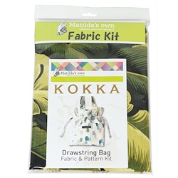 KOKKA Drawstring Bag Pattern & Fabric Kit